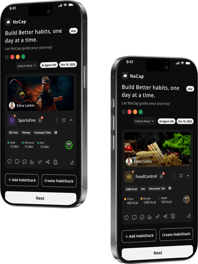 NoCaps app — Build Better Habits
